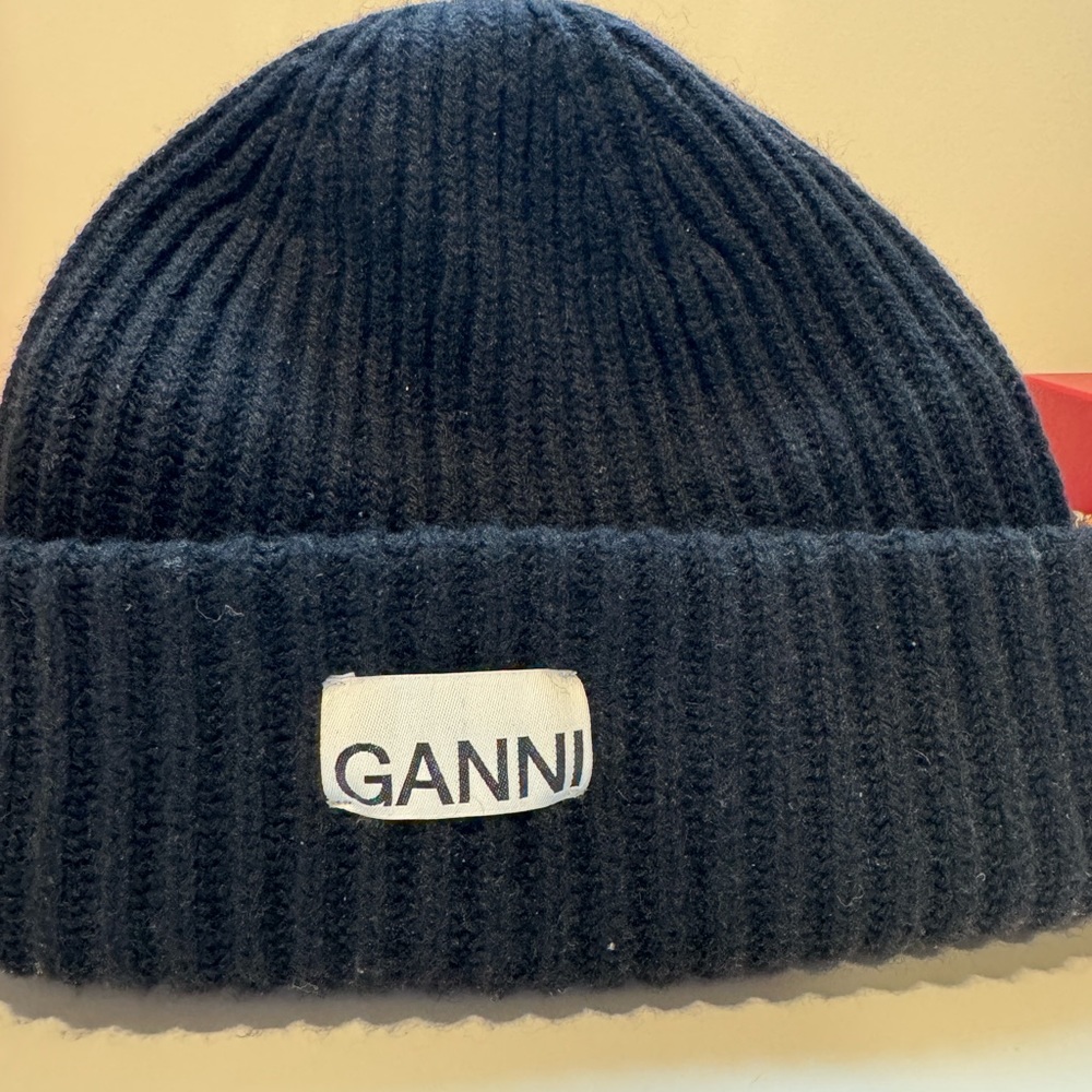 GANNI knit beanie